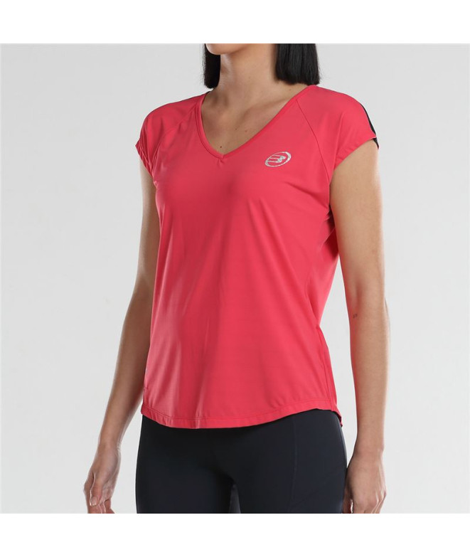 Camiseta de Pádel Bullpadel Usier Frambuesa Mujer