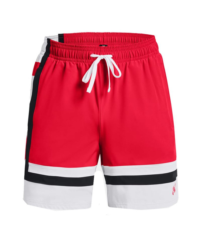 Calças de basquetebol Under Amour Baseline Woven shorts t Ii Red Men's