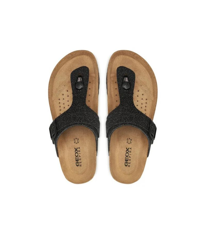 Sandalias Geox Brionia Infantil Negro