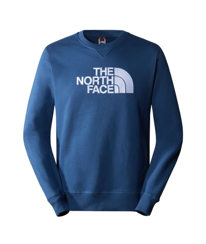 Mountain Sweatshirt The North Face Drew Peak Light Blue Man