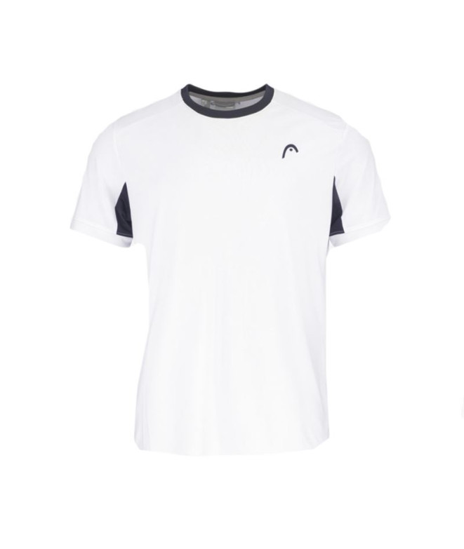 Camiseta de Tenis Head Slice Hombre Blanco