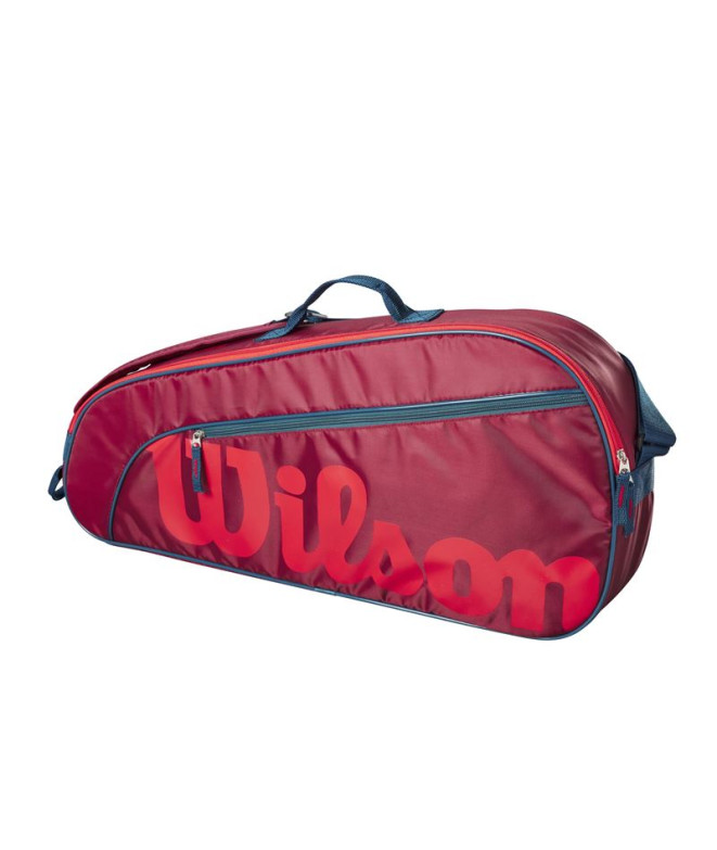 Raquetero de Tenis Wilson 3 Pack Rojo Infantil