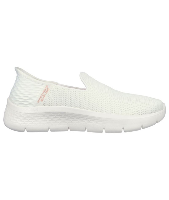 Sapatilhas Skechers Go Walk Flex - Relis Mulher Off White Têxtil/estofos