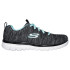 Sapatilhas Skechers Graceful-Twisted Para Mulher Preto & Prata Turquesa