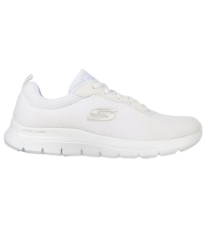 Sapatilhas Skechers Flex Appeal 4.0-Bril Mulher Malha branca / Guarnição