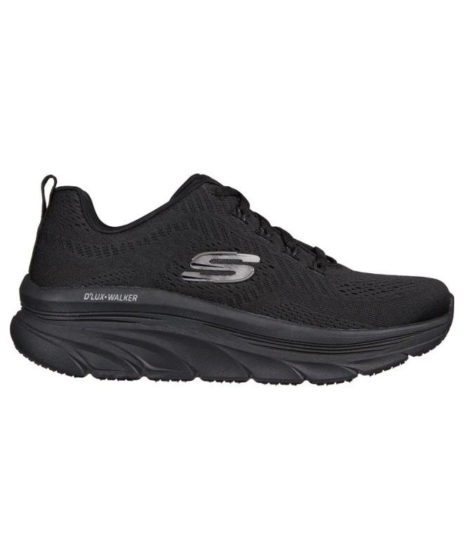 Sapatilhas Skechers D'Lux Walker-Fresh F Mulher Malha preta/jantes