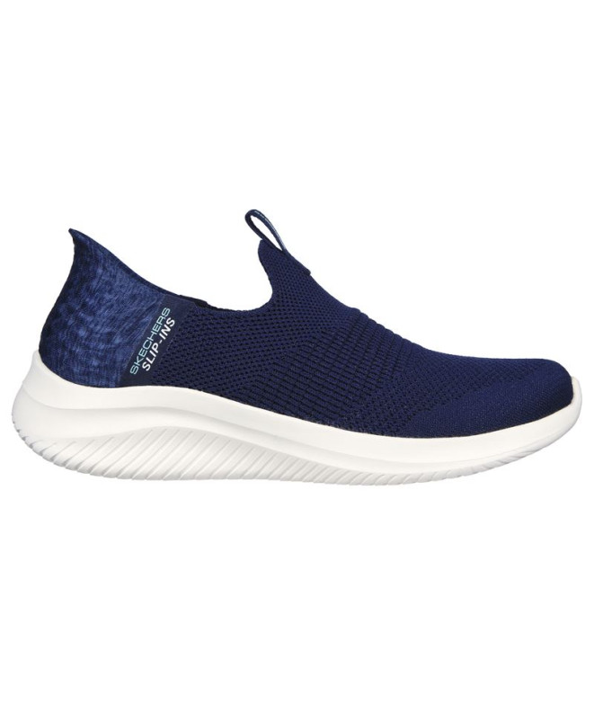 Sapatilhas Skechers Ultra Flex 3.0M - Sm Mulher Navy Knit/Jersey/Trim