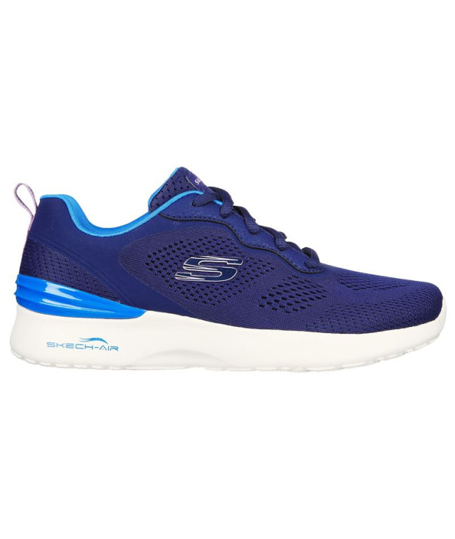 Chaussures Skechers Skech-Air Dynamight- Femme Navy Mesh/Blue Trim