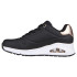 ChaussuresSkechers Uno - Golden Air Femme Noir Durabuck/Mesh Trim