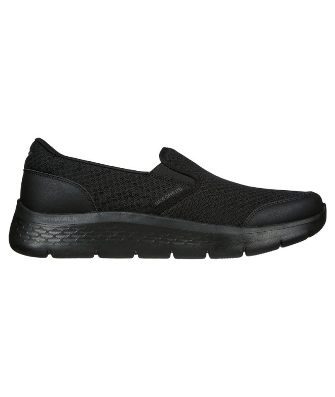 Chaussures Skechers Go Walk Flex - Reque Homme Textile noir/cuir noir