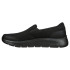 Zapatillas Skechers Go Walk Flex - Reque Hombre Black Textile/ Black Leather
