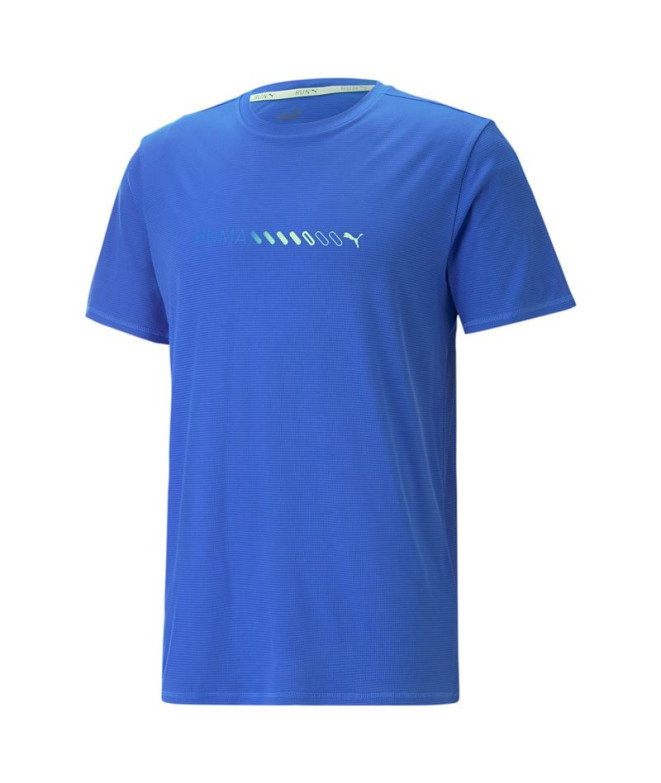 T-shirt de running Puma Run Favorite Logo Man Royal