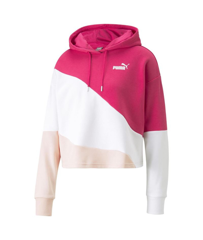 Sweatshirt Puma Power Cat para mulher Rosa