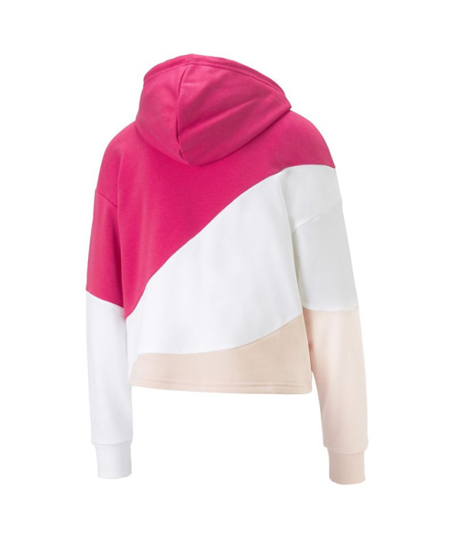 Sweatshirt Puma Power Cat para mulher Rosa