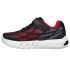 Chaussures Skechers Flex-Glow Elite-Vorl Enfant Noir Synthétique / Rouge & Bleu Bordure