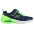Sapatilhas Skechers Microspec Max - Gorv Menino Têxtil azul-marinho / Guarnição lima