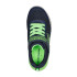 Sapatilhas Skechers Microspec Max - Gorv Menino Têxtil azul-marinho / Guarnição lima