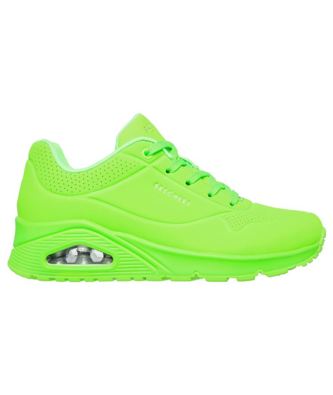 Sapatilhas Skechers Uno - Night Shades Lime Mulher