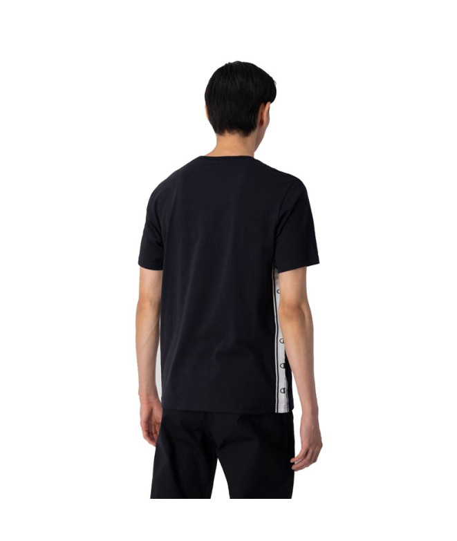 T-Shirt Champion Crewneck Black Man Preto
