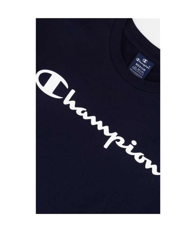 T-shirt Champion Crewneck Bleu Homme