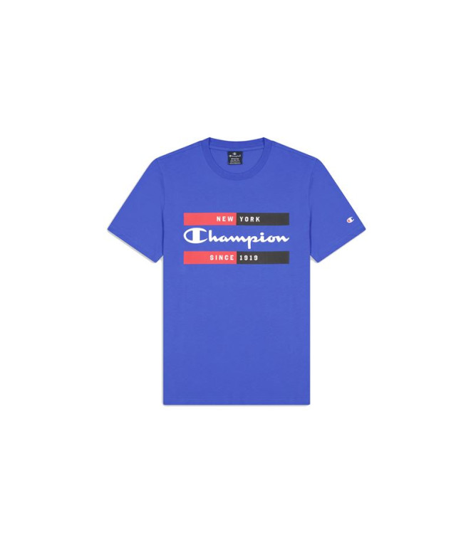 T-shirt Champion Crewneck Bleu Homme