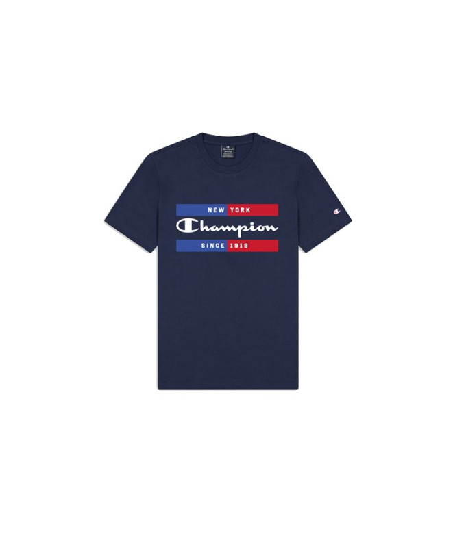 T-shirt Champion Col ras du cou Bleu Homme