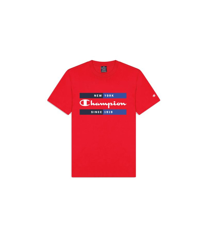 T-shirt Champion Crewneck Rouge Homme