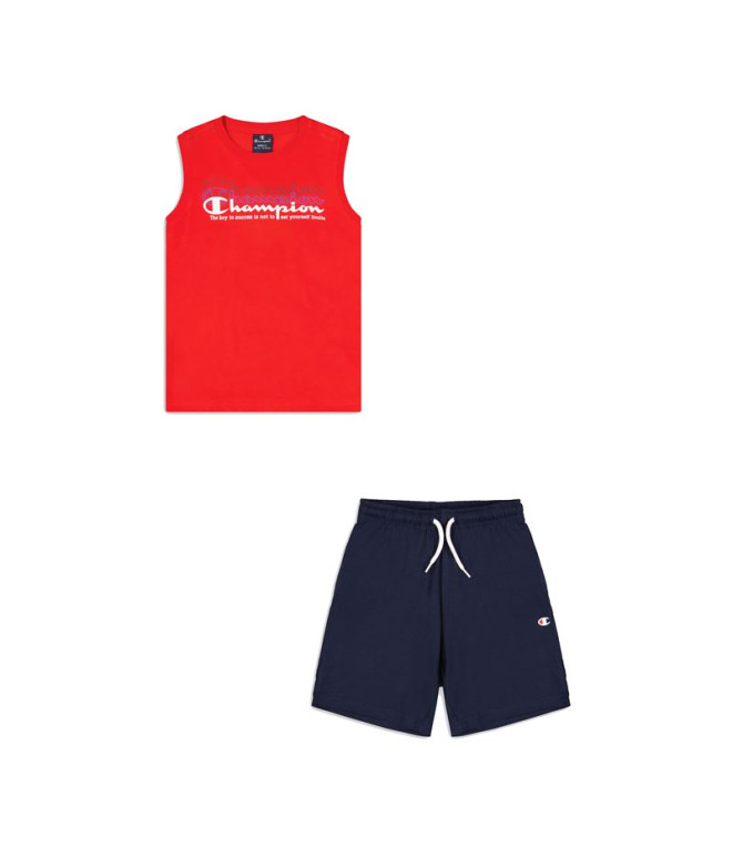 Conjunto Champion Conjunto Rapaz Vermelho