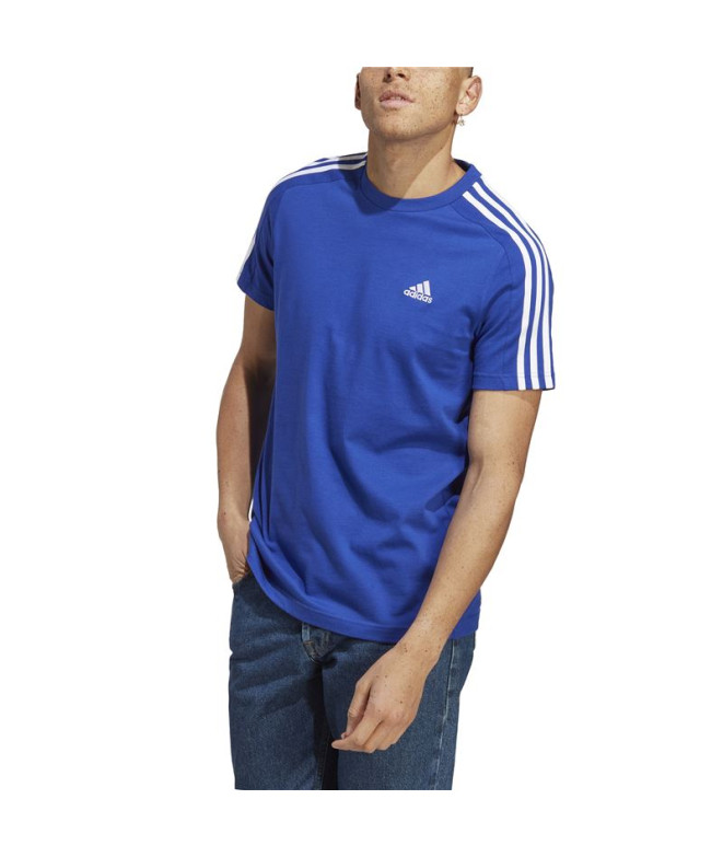 T-shirt adidas Homme Essentials Single 3S Bleu