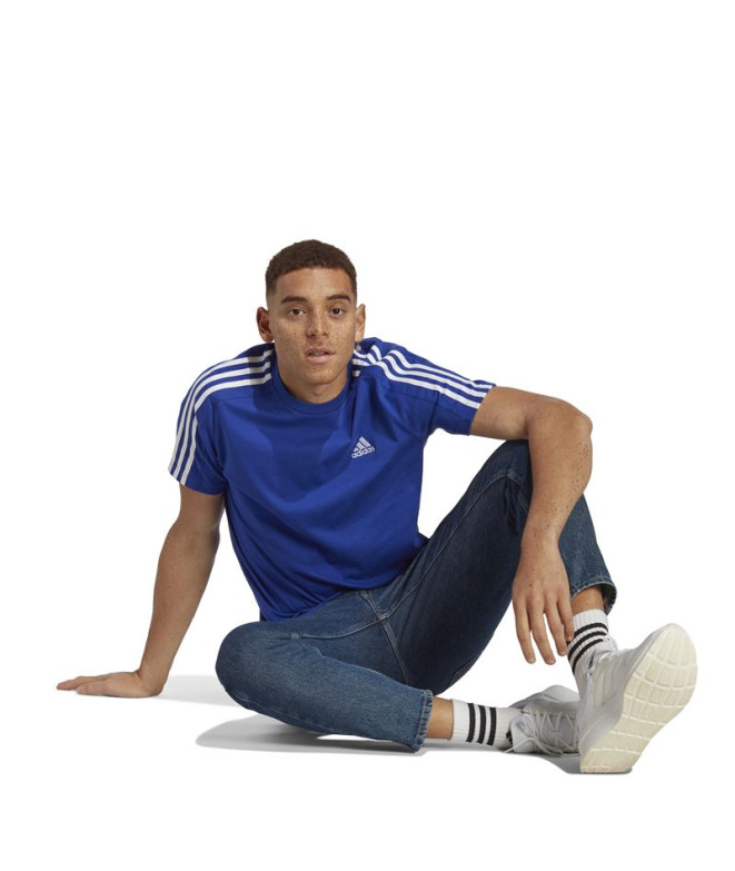 T-shirt adidas Homme Essentials Single 3S Bleu