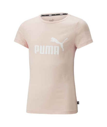 T-shirt fille Puma Ess Logo Rose