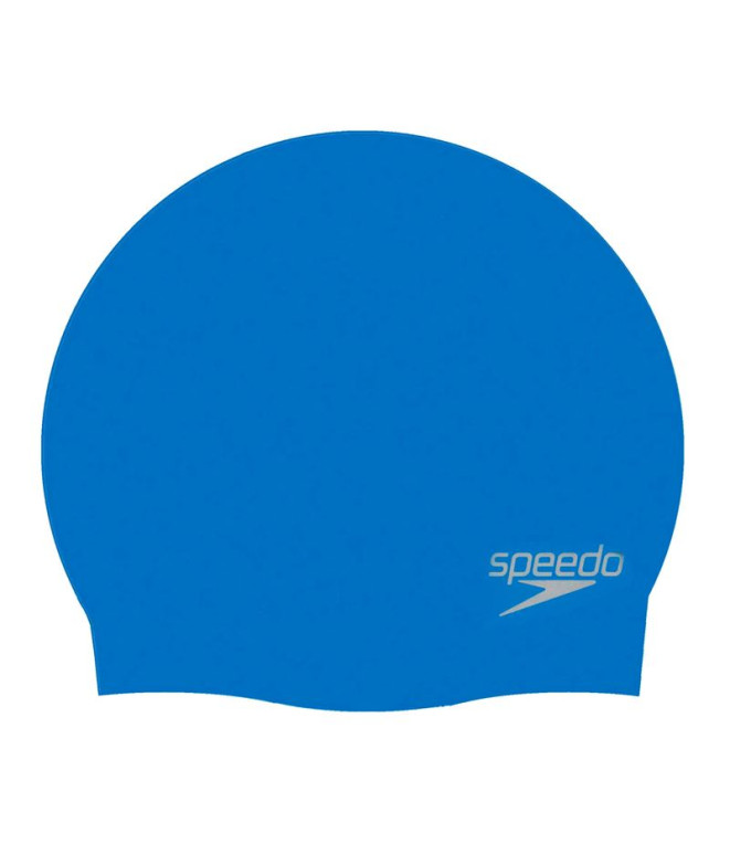 Touca de natação Speedo Silicone moldado liso azul