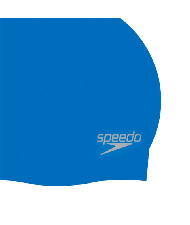 Touca de natação Speedo Silicone moldado liso azul