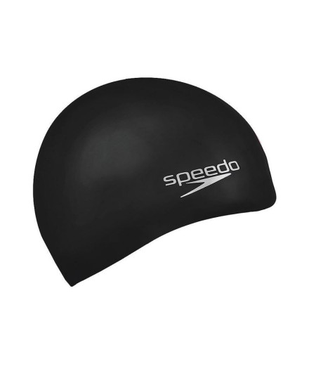 Touca de natação Speedo Silicone moldado simples Preto