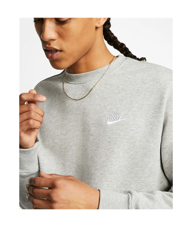 Moletom Nike Sportswear Club Cinzento