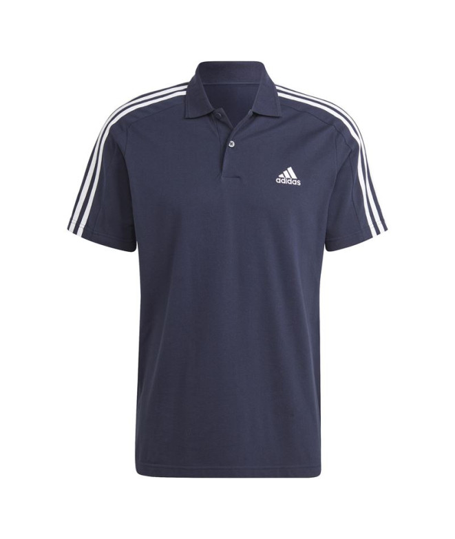 Polo adidas 3 Stripes Preto para homem