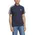 Polo adidas 3 Stripes Homem Preto
