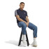 Polo adidas 3 Stripes Homem Preto