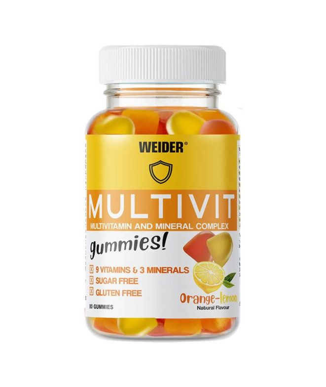 Gomas de mascar Nutrição de Weider Gummies Multivit