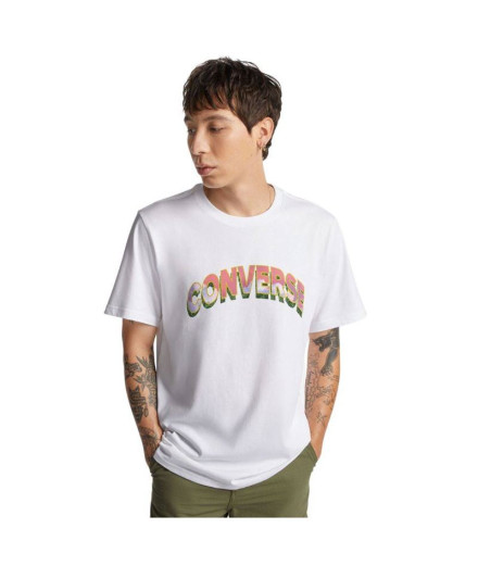 T-shirt Converse Relva Espelho Homem Branco