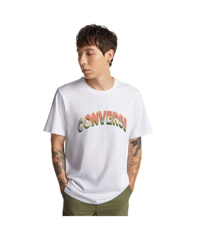 T-shirt Converse Relva Espelho Homem Branco