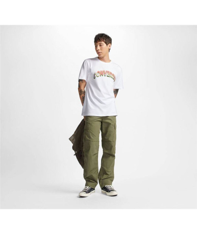 Camiseta Converse Grass Mirror Blanco Hombre
