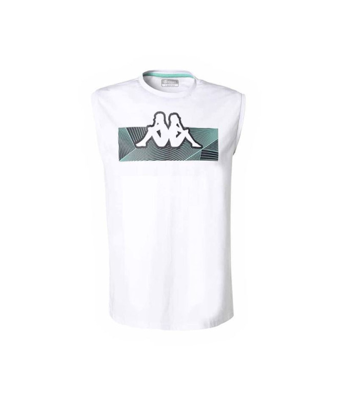 T-shirt Kappa Erfin Graphik Man Blanc