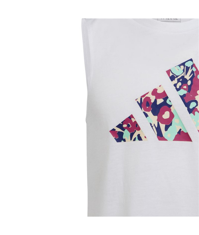 T-Shirt Fitness adidas G Tr-Es Tk Filles Blanc