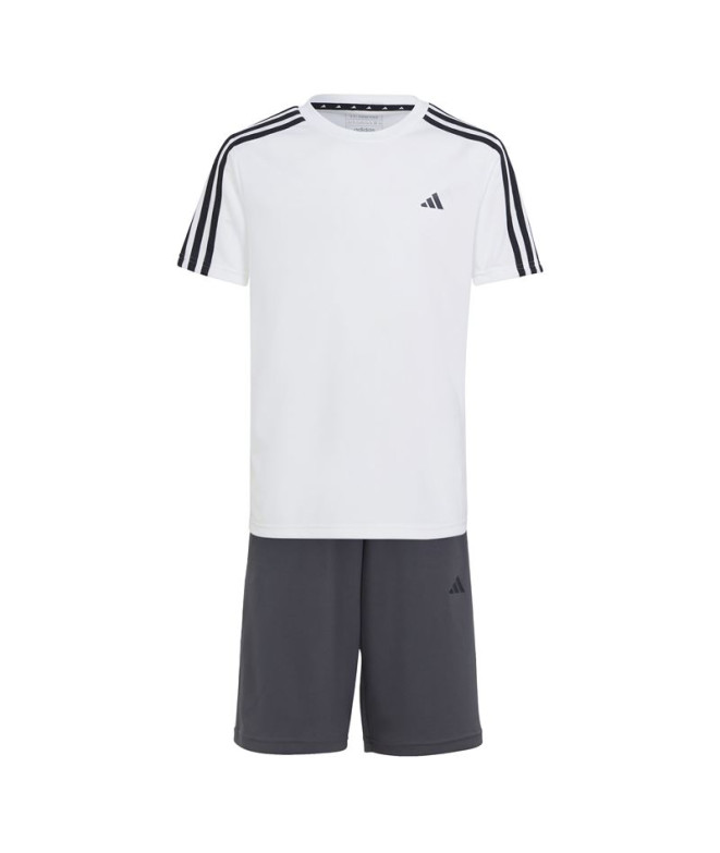 Conjunto de fitness adidas Tr-Es 3Set Crianças Branco