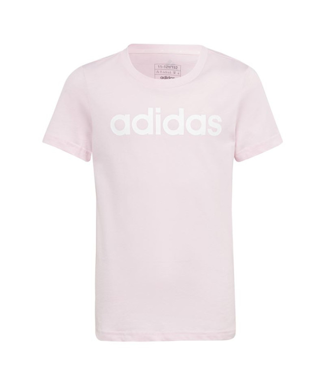 T-shirt adidas G Lin T Pink T-Shirt para rapariga