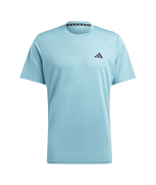 Camiseta de Fitness adidas Tr-Es Base T Azul Homem