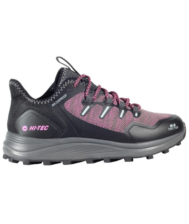 Mountain Running Shoes Hi-Tec Trek Waterproof Black Women's