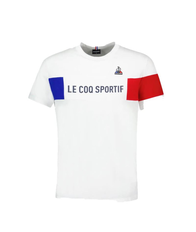 T-shirt Le Coq Sportif Tricolore SS No. 1 Blanc Homme