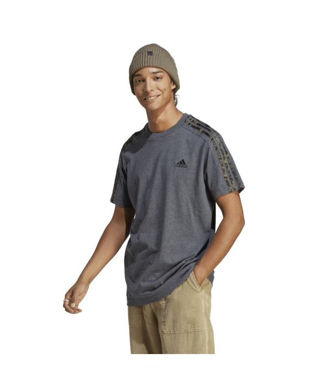 T-Shirt adidas Essentials Single 3 Stripes Man...